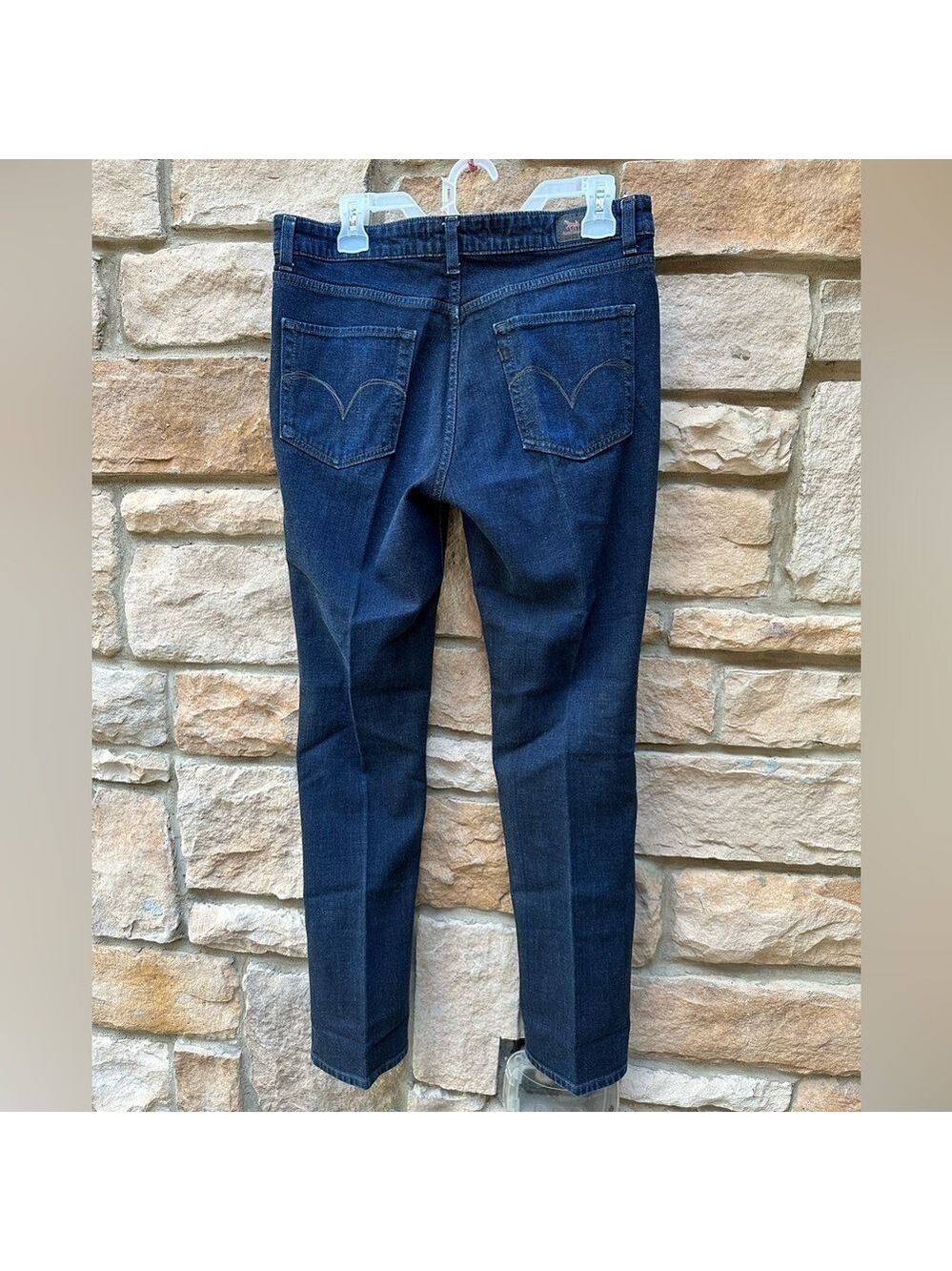 Levi's Mid Rise Skinny Stretch Denim Jeans Blue Indigo Sz 12M  Perfect shape VTG